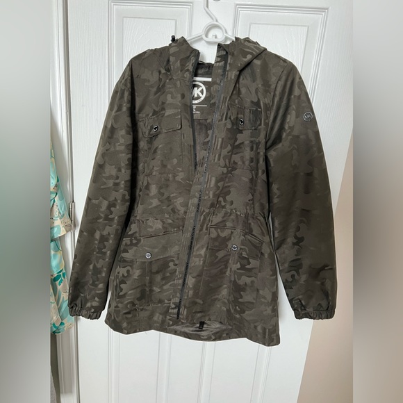 Michael Kors Olive Camo Jacket - Picture 1 of 3